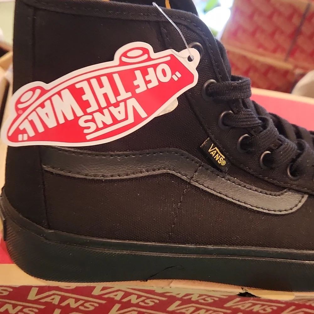 Vans Rare Black Ball HI SF Captain Fin Black/Black M7 VN-61_12